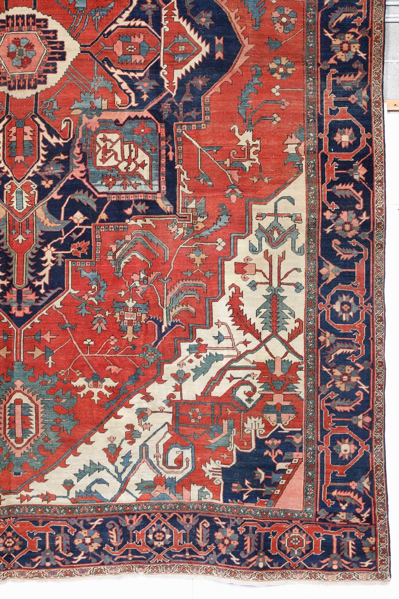 Tappeto Heritz, Nord Ovest Persia Fine XIX Secolo