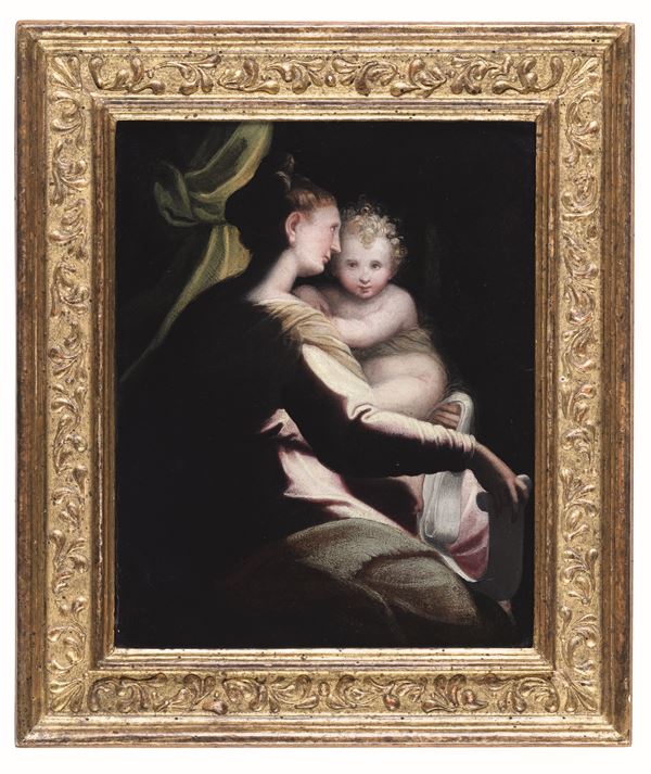 Bernardino India (Verona 1528-1590) Madonna con Bambino