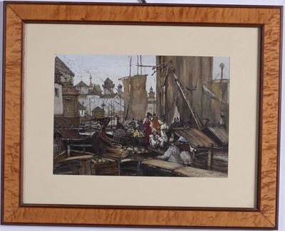 Scena di Città Medievale, 1917