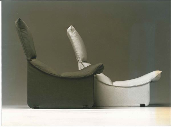Aldo Ballo (1928-1994) Poltrone modello Toboga. Designer Cini Boeri