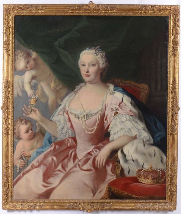 Jacopo Amigoni (1682-1752) Ritratto di Barbara di Braganza (Regina di Spagna)