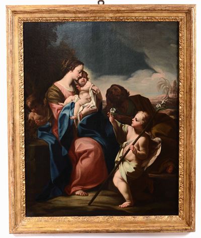 Corrado Giaquinto (1703 - 1765), Attribuito Ariposo dalla Fuga in Egitto