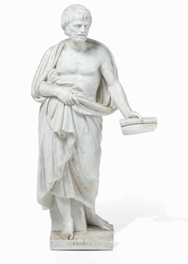 Seneca Probabilmente Napoli, manifattura di Ferdinando IV, fine XVIII secolo