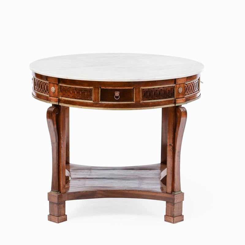 Tavolo in mogano, XIX secolo  - Asta La villa di campagna di Leonardo Botta - II - Cambi Casa d'Aste