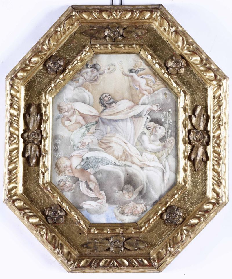 Scuola di fine XVII- inizio XVIII secolo Ascensione di Cristo  - Auction Old Masters Paintings - Cambi Casa d'Aste
