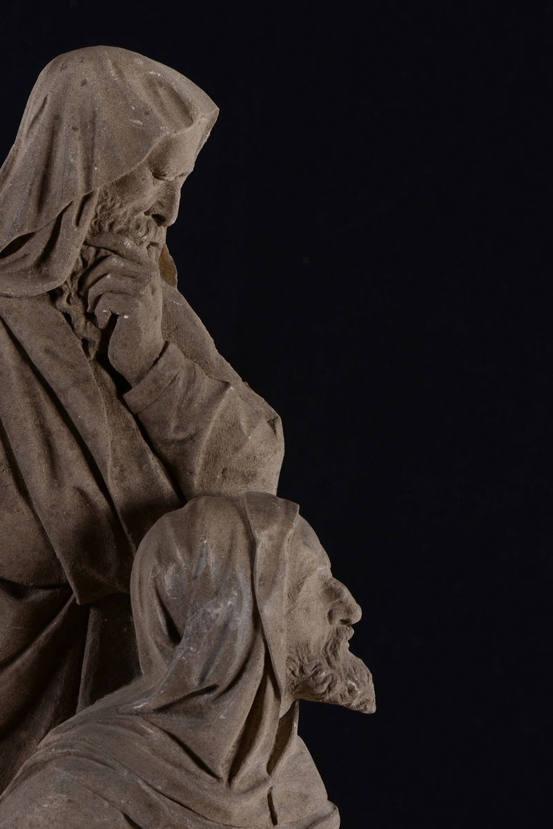 Statua in Pietra Raffigurante Filosofi, Arte del XIX Secolo