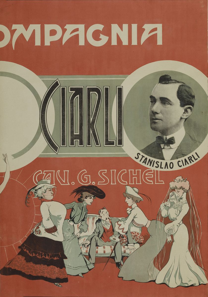 Giuseppe Pipein Gamba - Garuti (1869-1954)comica Compagnia Sichel – Guasti – Ciarli - Bracci