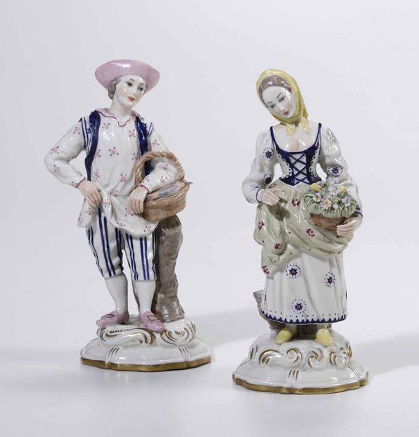 Coppia di figurine Probabilmente Germania, XX secolo