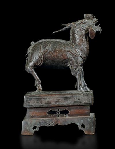 Figura di Drago in Bronzo, Cina, Dinastia Ming, XVI-XVII Secolo