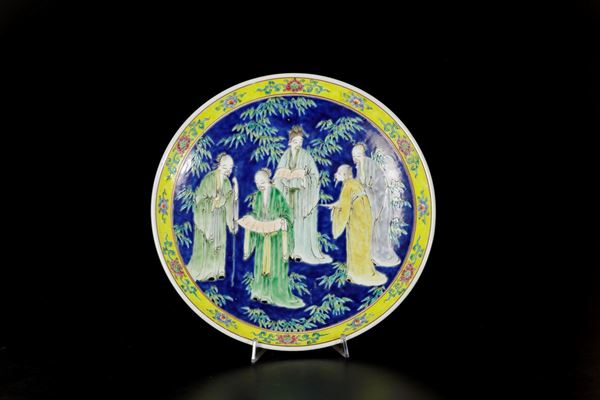 A porcelain plate, Japan, Meiji period, (1868-1912)