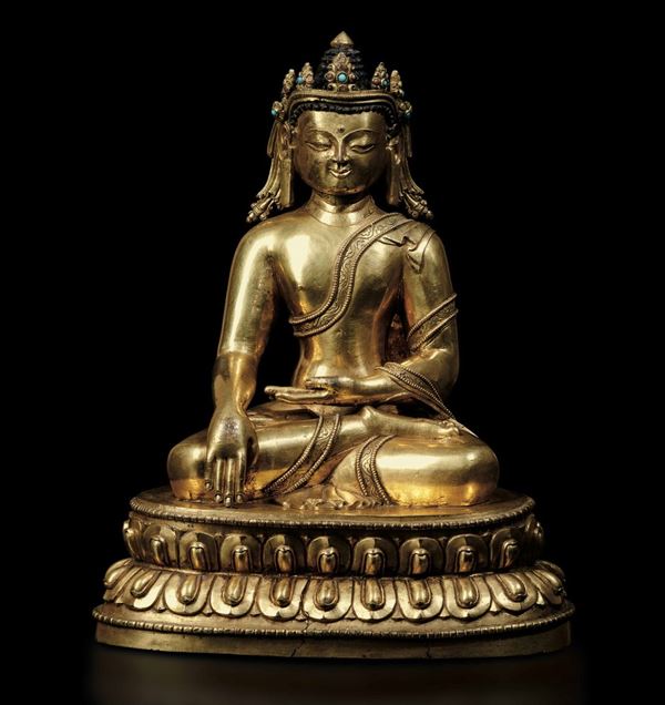 A Buddha Sakyamuni figure, China, 1400s