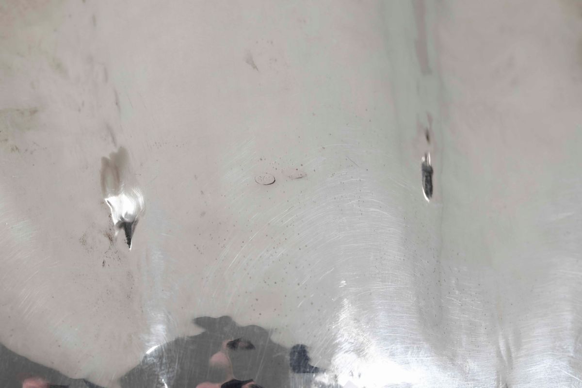 Due Vuota Tasche in Argento a Foggia di Conchiglia e di Foglia