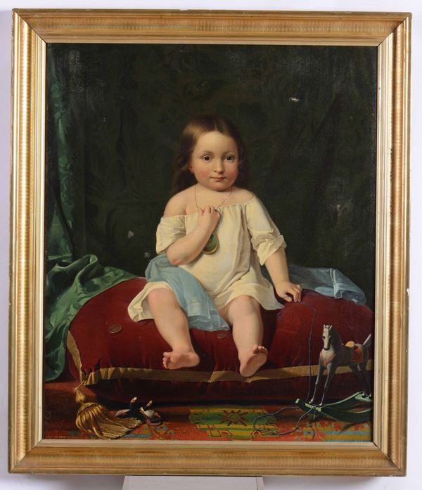 Anonimo del XIX secolo Ritratto di bimbo
