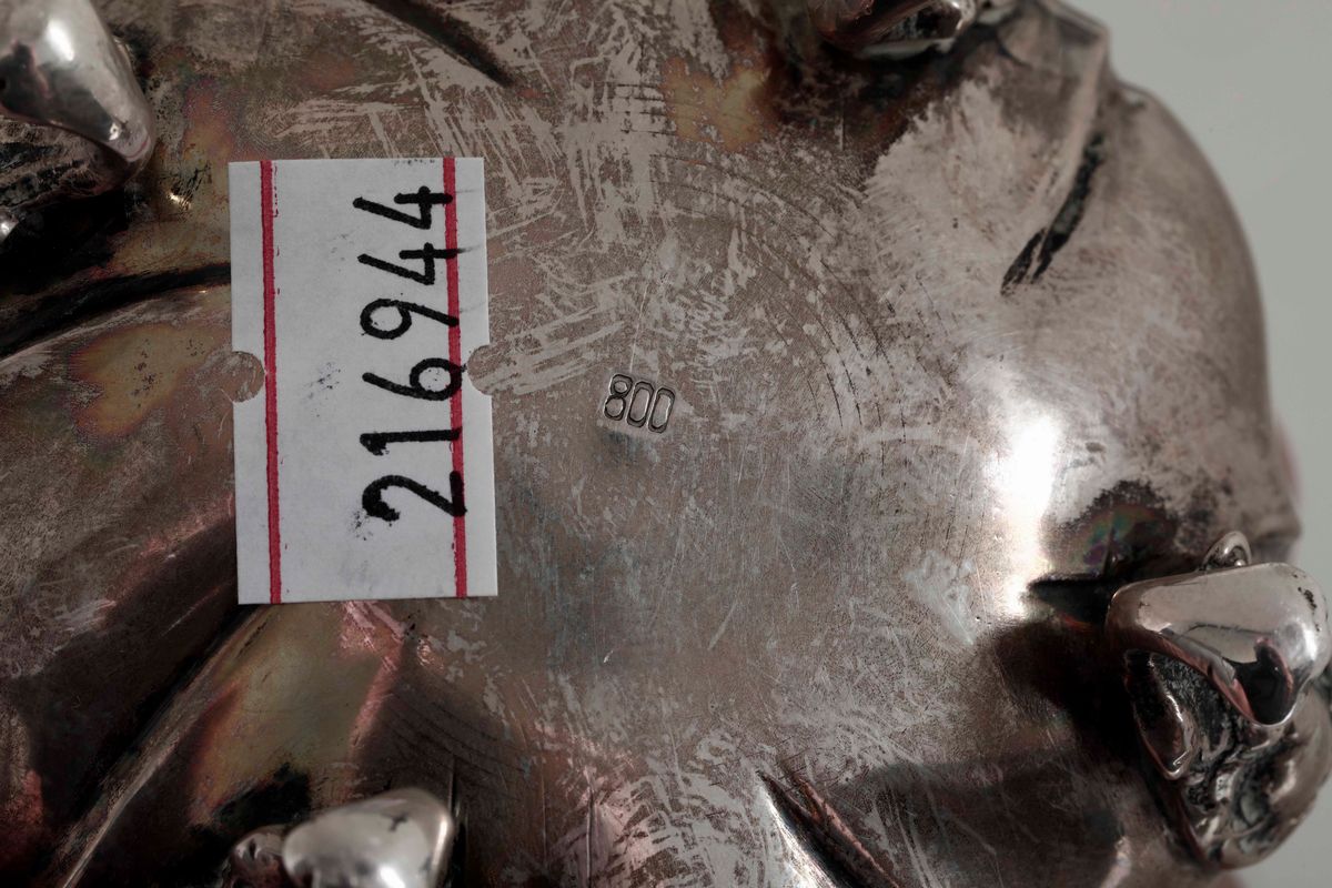 Servizio da Tã¨ in Argento Composto da Tre Pezzi, Italia XX Secolo