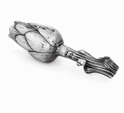 Macinapepe a Forma di Carciofo in Argento. Argenteria Italiana del XX Secolo. Missaglia Milano
