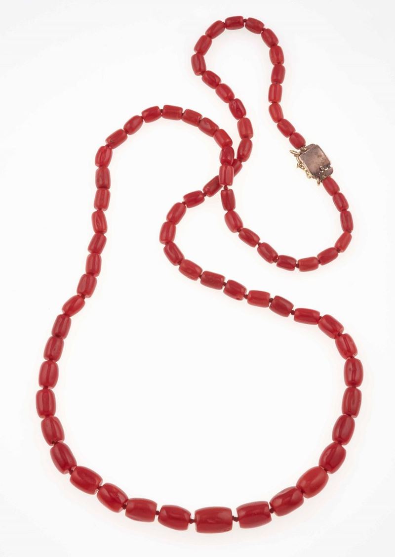 Coral necklace  - Auction Fine and Coral Jewels - Cambi Casa d'Aste