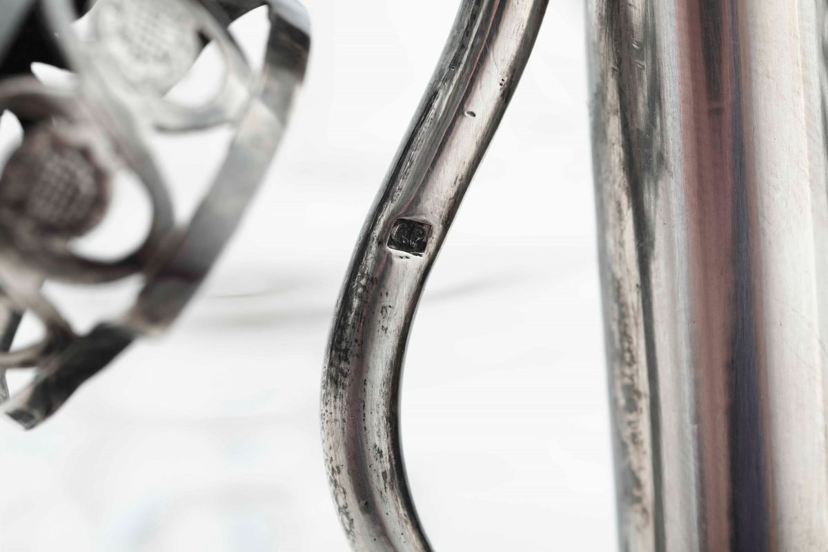 Oliera in Argento con Ampolle in Vetro. Modena XIX Secolo. Argentiere Gaetano Pettocchi