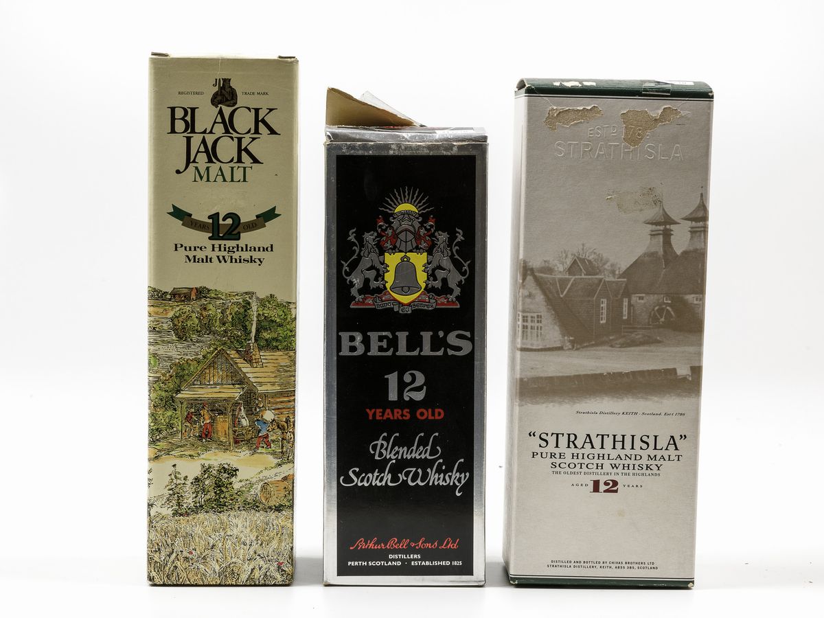 *black Jack, Pure Highland Malt Whisky 12 Years Chivas Brothers Strathisla, Pure Highland Maltsco...