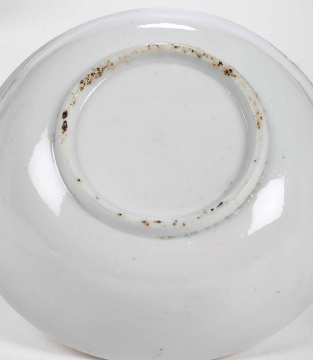 Tazza Stemmata con Piattino Doccia, Manifattura Ginori, 1740-45 Circa Probabilmente Pittura di Ca...