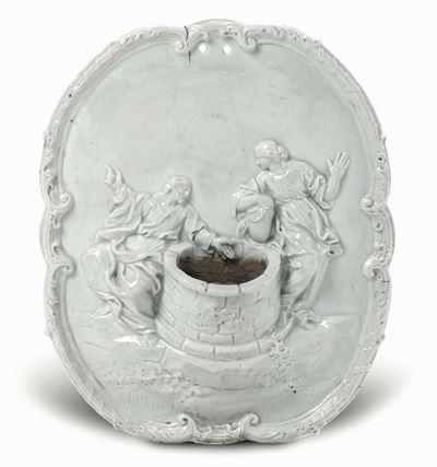 Acquasantiera Doccia, Manifattura di Carlo Ginori, 1750-1760