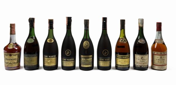 Remy Martin, Fine Champagne Cognac V.S.O.P., Remy Martin, Petite Fine Champagne Cognac, Remy Martin, Centaure Royal, Remy Martin, Fine Champagne Cognac, Fromy,  Cognac tre Stelle, Hennessy, Cognac