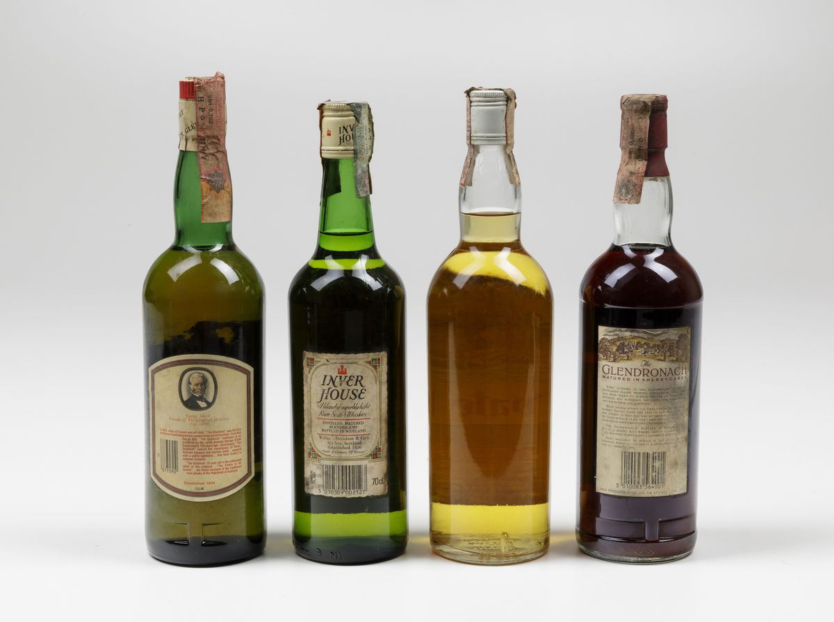 Inver House, Rare Scotch Whisky Glenlivet, Scotch Whisky 12 Years The Glendronach, Scotch Whisky ...