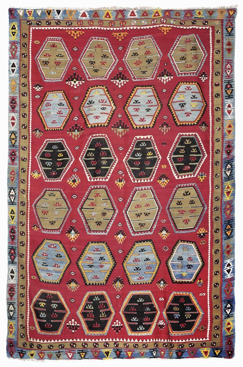 Kilim Persia inizio XX secolo  - Auction Fine Carpets and Rugs - Cambi Casa d'Aste