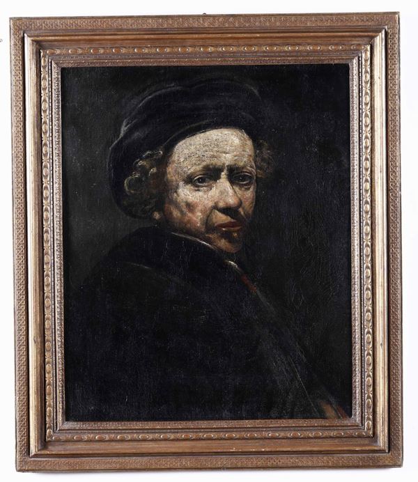 Rembrandt van Rijn (Leida 1606- Amsterdam 1669), copia da Autoritratto