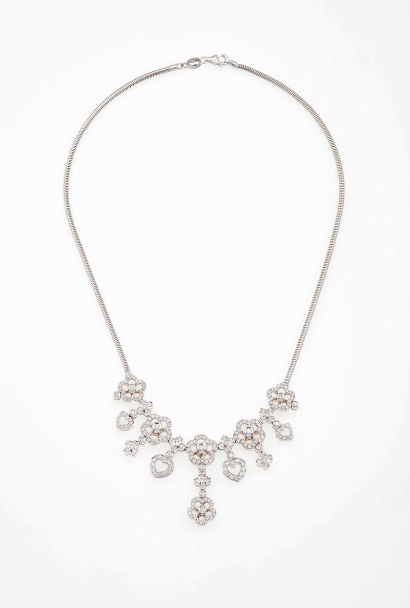 Girocollo con diamanti taglio brillante per ct 4.20 circa  - Auction Jewels | Timed Auction - Cambi Casa d'Aste