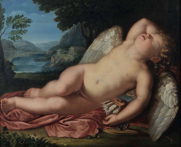 Scuola neoclassica romana della fine del XVIII secolo Amore addormentato