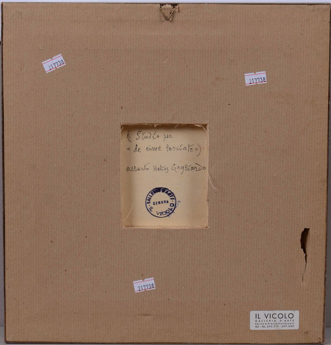 Alberto Helios Gagliardo - Studio per le "cime Fasciate"