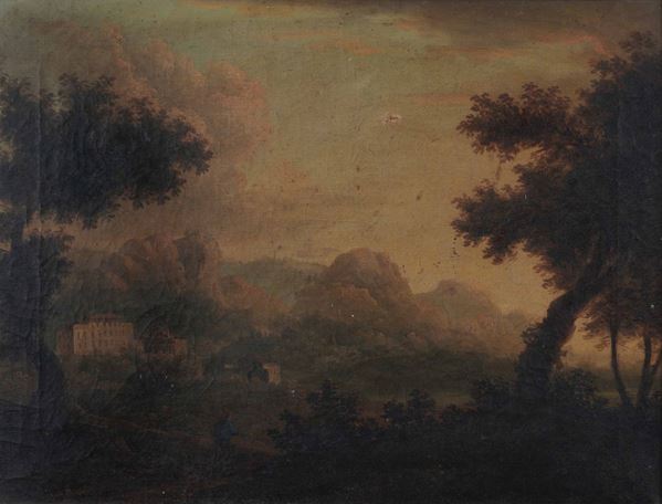 Scuola del XVIII secolo Paesaggio
