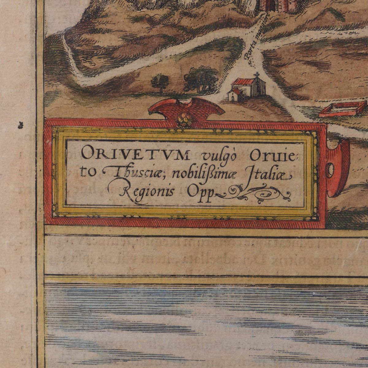 Stampa Tratta dal Civitates Orbis Terrarum 1578-1616 o da Esso Derivate (orvieto-loreto)orvieto
