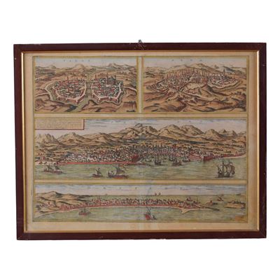 Stampa Tratta dal Civitates Orbis Terrarum 1578-1616 o da Esso Derivate (palermo-parma-siena Ect....