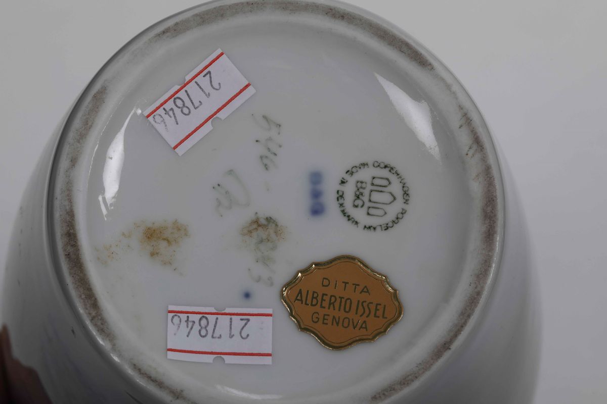 Vaso Danimarca Copenaghen Manifattura Bing & Grøndahl, Seconda Metà XX Secolo