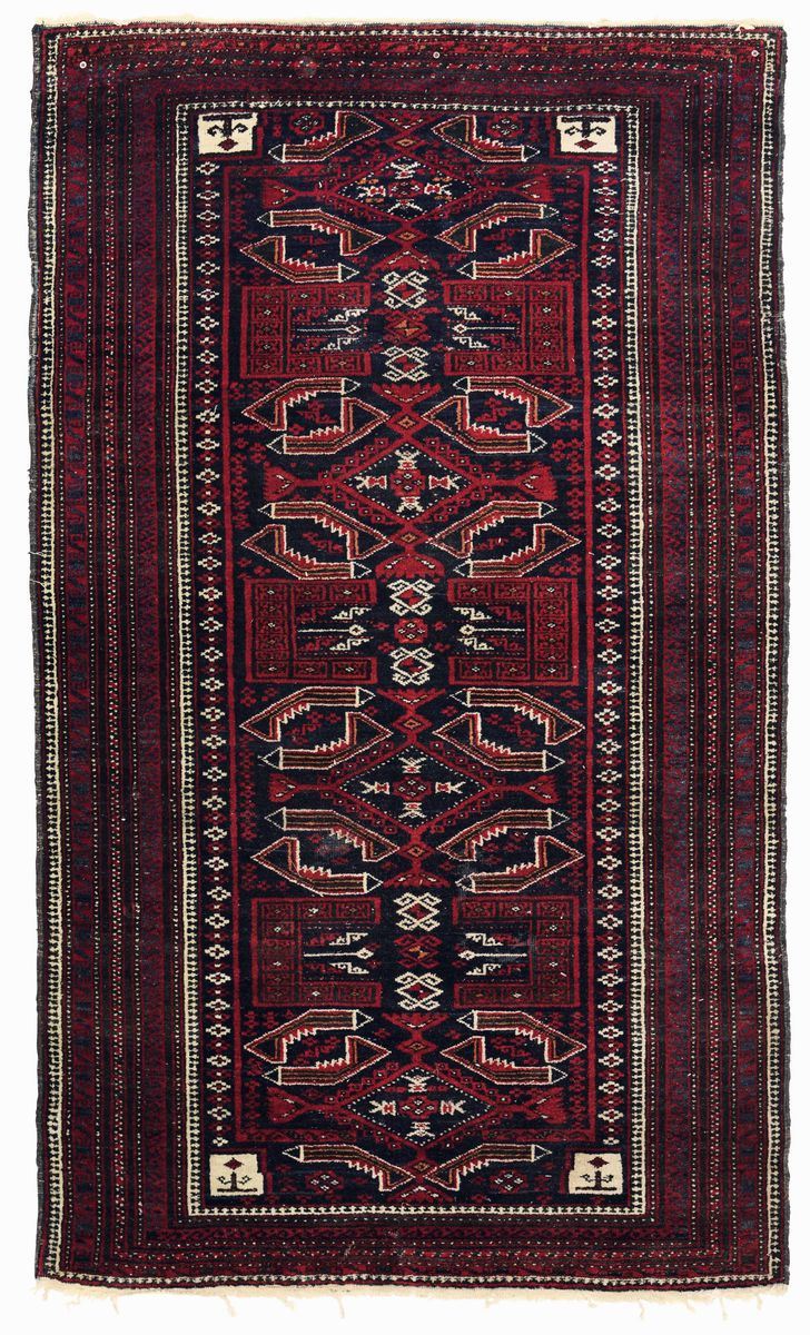 Tappeto belucistan prima metà XX secolo  - Auction Carpets - Timed Auction - Cambi Casa d'Aste