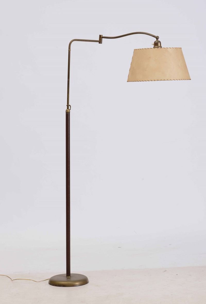 Lampada da terra con paralume  - Auction Timed Auction | Fine Art October - Cambi Casa d'Aste