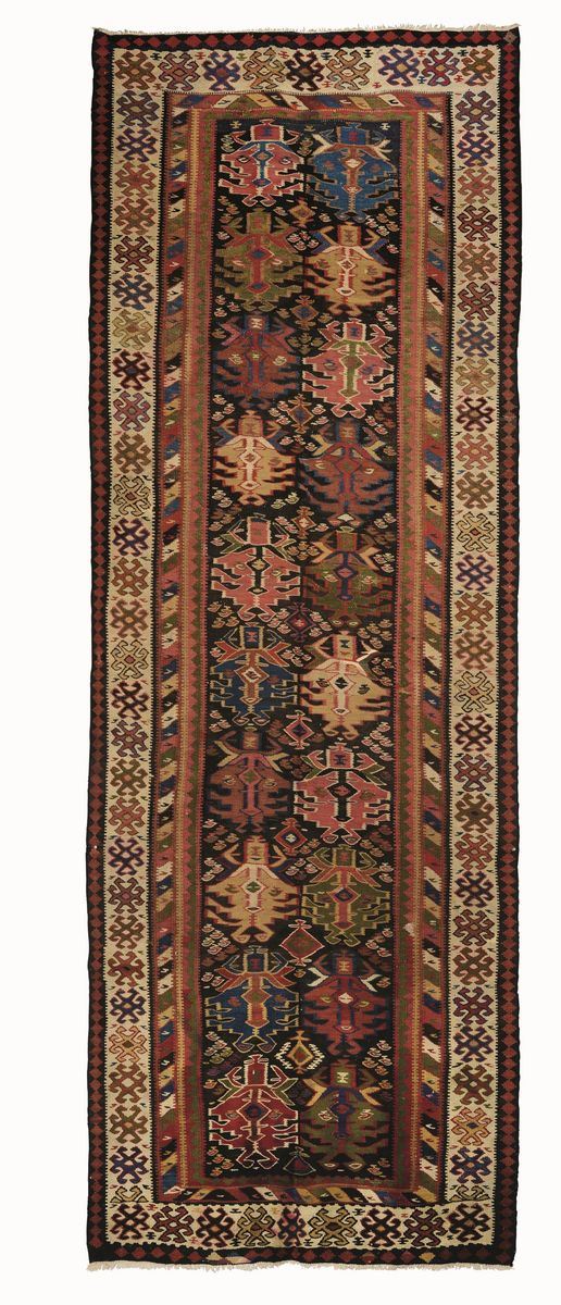 Kilim Curdo fine XIX inizio XX secolo  - Auction Fine Carpets and Rugs - Cambi Casa d'Aste