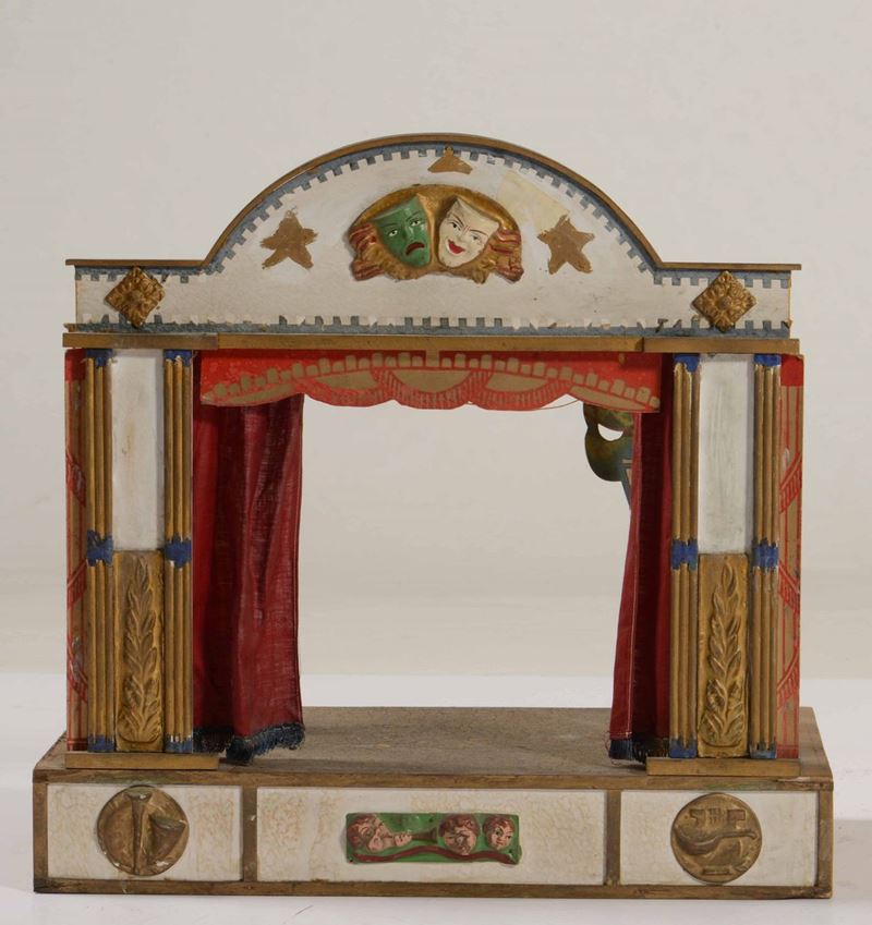 Teatrino in legno dipinto  - Auction Antiques | Timed Auction - Cambi Casa d'Aste