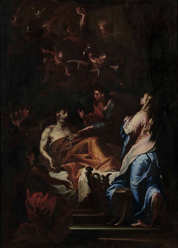 Giovanni Camillo Sagrestani (Firenze 1660-1731), cerchia di Transito di San Giuseppe