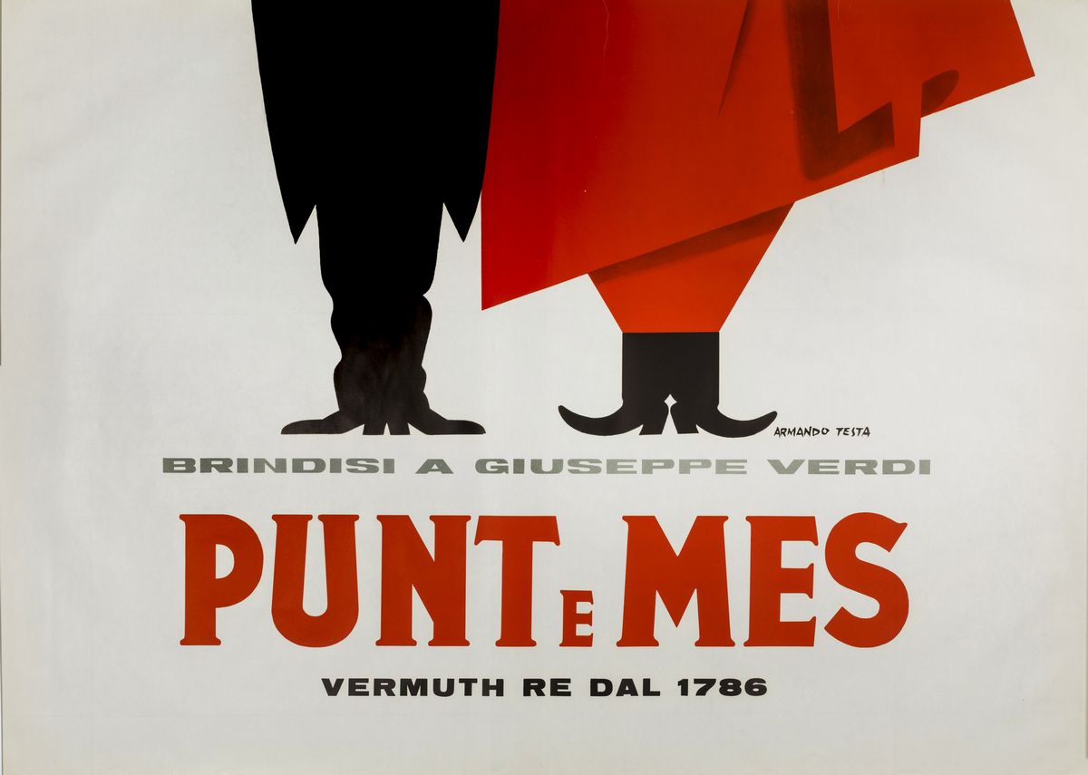 Armando Testa (1917-1992)carpano / Brindisi Storico con Punt e Mes [giuseppe Verdi]