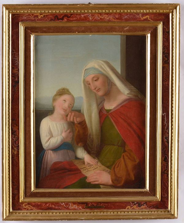Luigi Sabatelli (1772 - 1850) Vergine con Sant'Anna