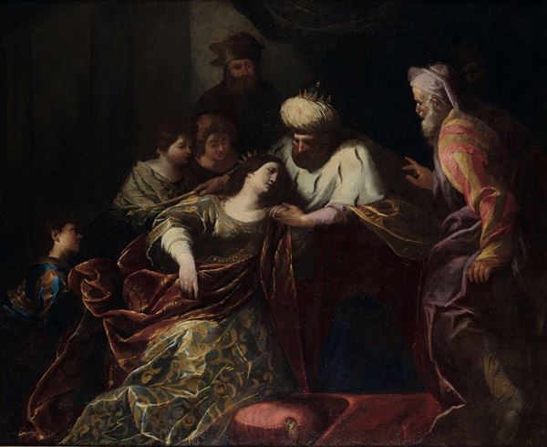 Orazio De Ferrari (Voltri 1605 - Genova 1657) Ester davanti ad Assuero