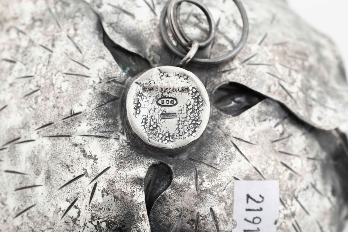 Insieme di Dodici Ciondoli a Foggia di Verdure in Argento. Maison Gian Maria Buccellati. Italia X...