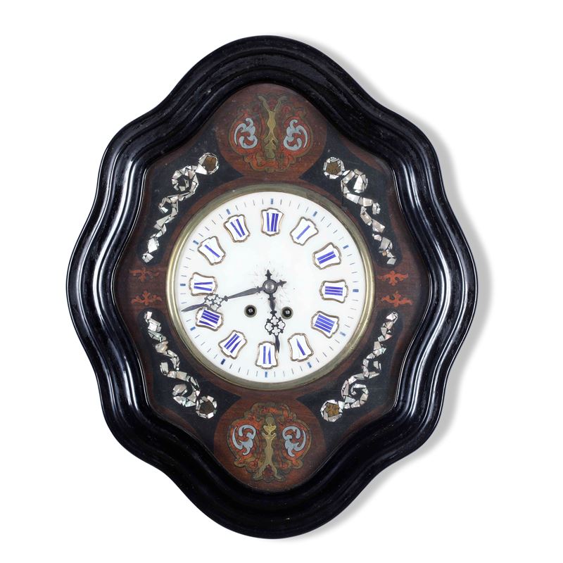 Orologio da muro in legno ebanizzato  - Auction Pendulum and clocks - Cambi Casa d'Aste