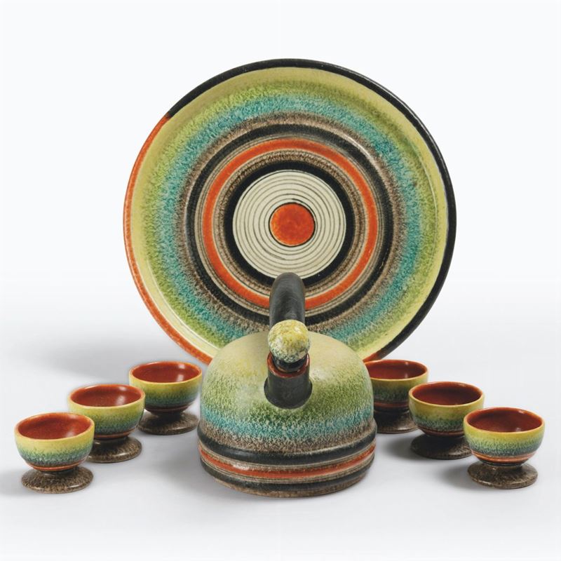 Nicolay Diulgheroff (1901-1982) MGA, Albisola, 1930 ca  - Asta Ceramiche Italiane e Arti Decorative del '900 - I - Cambi Casa d'Aste
