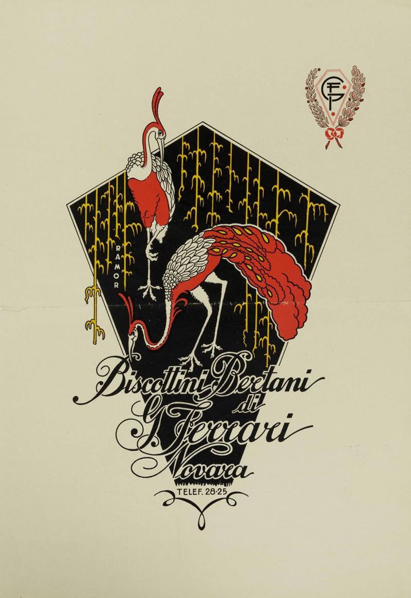 Ramor BISCOTTINI BERTANI DI G.FERRARI, NOVARA  - Auction Vintage Posters - Cambi Casa d'Aste