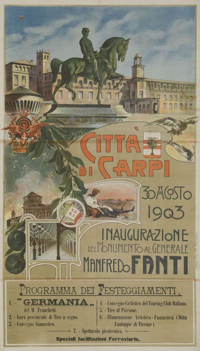 Anonimocitta’ di Carpi / Inaugurazione del Monumento al Generale Manfredo Fanti