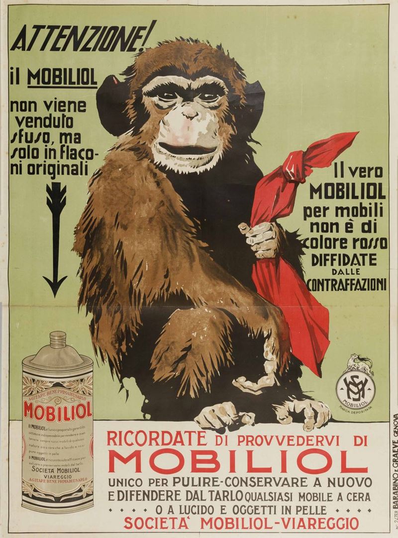 Anonimo RICORDATEVI DI PROVVEDERVI DI MOBILIOL...  - Auction Vintage Posters - Cambi Casa d'Aste