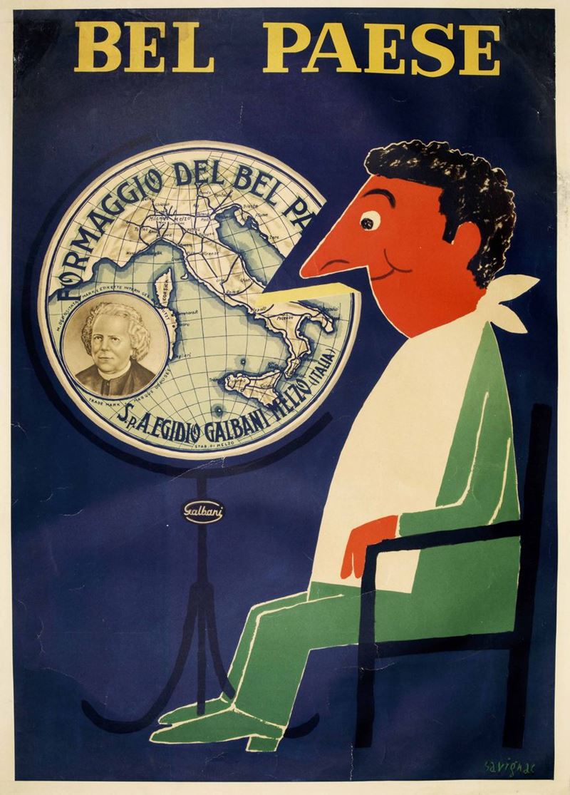 Raymond Savignac (1907-2002) BEL PAESE (GALBANI)  - Auction Vintage Posters - Cambi Casa d'Aste